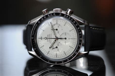 white omega speedmaster professional|Omega Speedmaster white face.